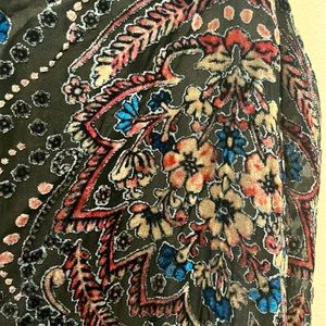 Brocade-Pattern Dress